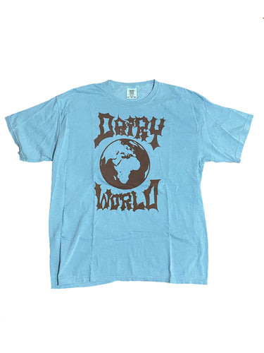 Denim Blue/Brown Dairy World Logo Tee