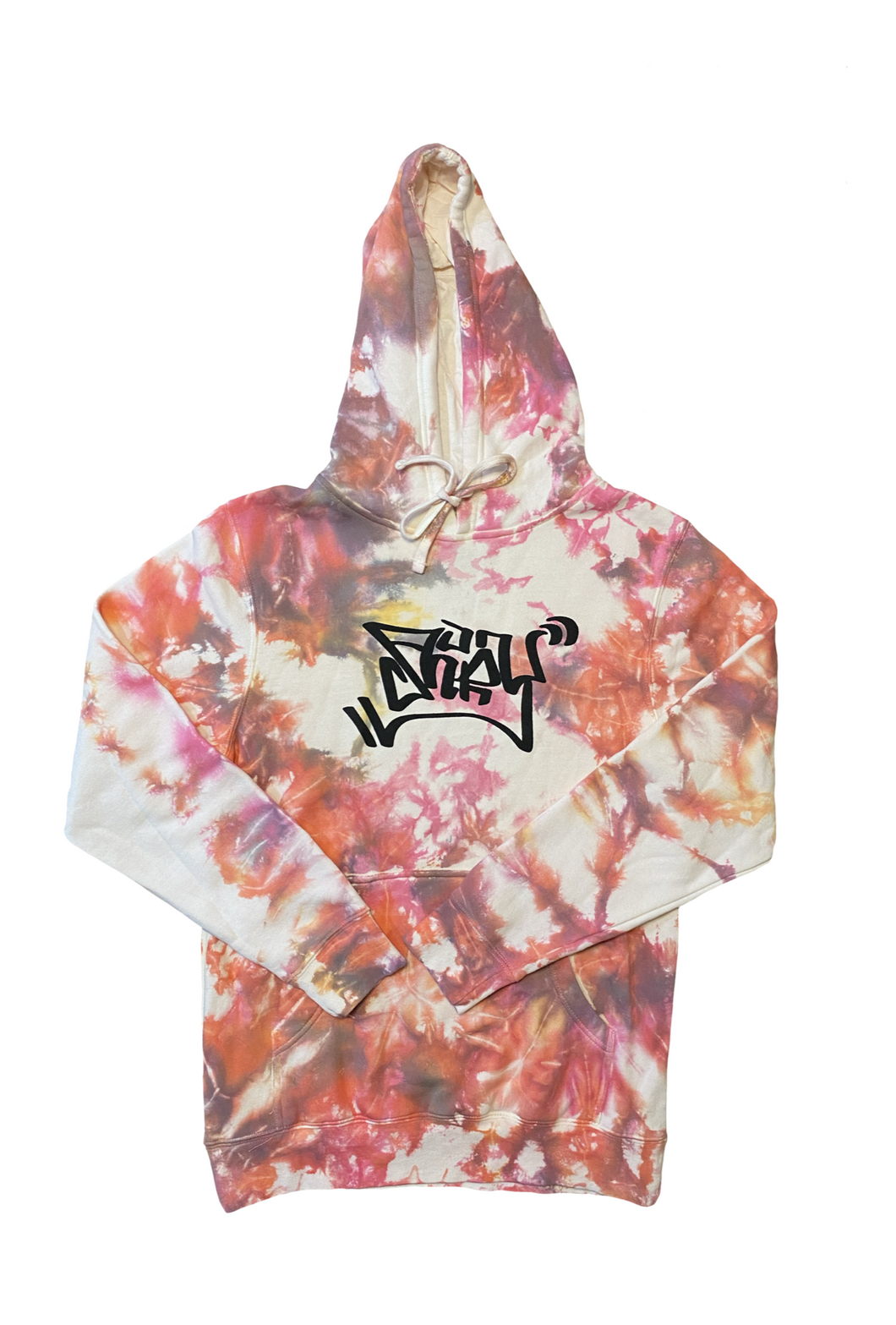 Corrupted Sakura Graffiti Hoodie Small