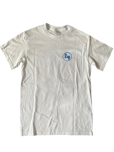 White/Blue Circle Logo Tee