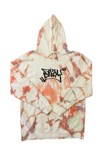 Mossy Coral Graffiti Hoodie X-Large