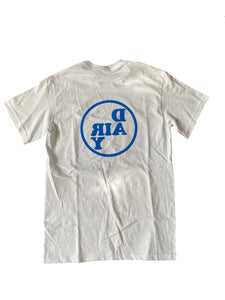 White/Blue Circle Logo Tee