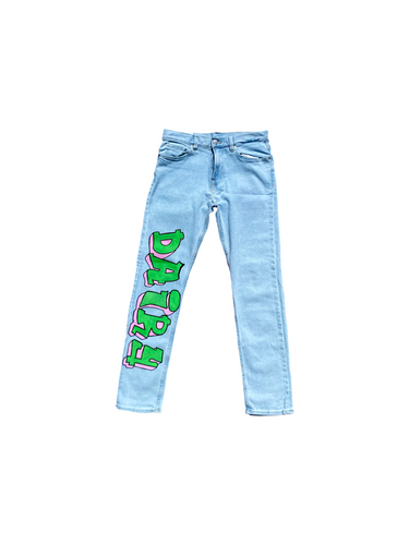 Painted Graffiti Jeans